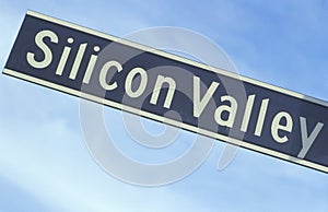 Silicon Valley road sign photo