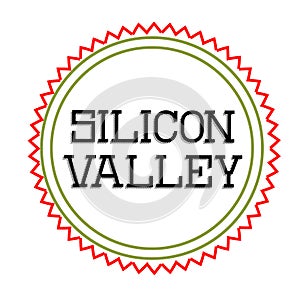 SILICON VALLEY sign on white background