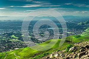 Silicon Valley view from Mission Peak Hills photo