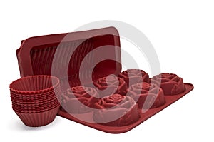 Silicone bakeware set.