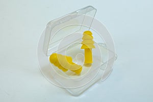 Silicone ear plugs for human ears