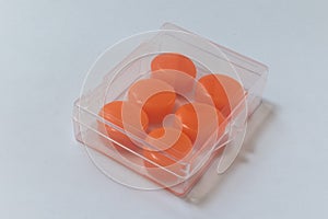 Silicone ear plugs for human ears