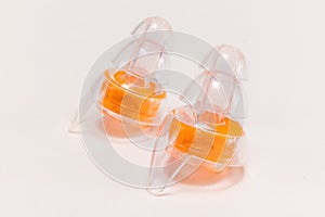 Silicone ear plugs for human ears