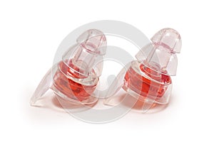 Silicone ear plugs for human ears