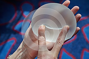 Silicone female breast implant is the main object of plastic surgery in human hands. Demonstration of the qualities of a