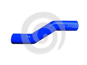 Silicone radiator pipe on an isolated white background.