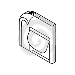silicone rubber elastomer isometric icon vector illustration
