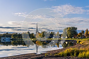 Siljan lake in Mora, Sweden