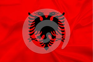 Silk Albania Flag
