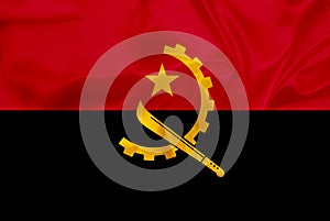 Silk Angola Flag