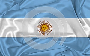 Silk Argentina Flag