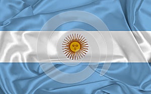 Silk Argentina Flag photo