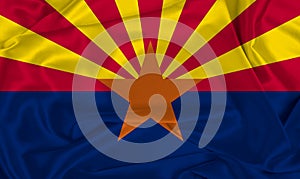 Silk Arizona State Flag