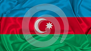 Silk Azerbaijan Flag