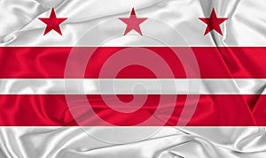 Silk District Of Columbia Flag