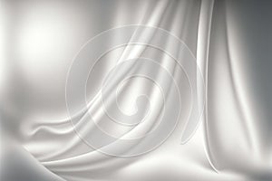 Silk drape abstract texture blur white curtain