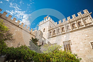 Silk Exchange of Valencia, Spain. Llotja de la Seda