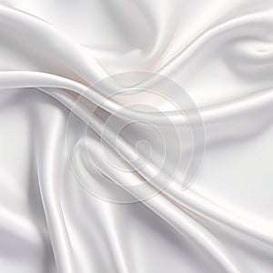 Silk fabric background. Elegance white satin silk with waves. abstract background.