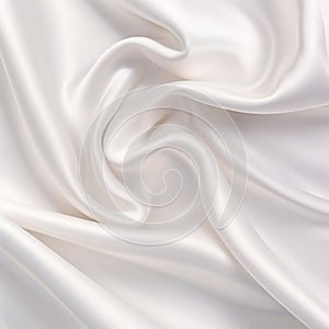 Silk fabric background. Elegance white satin silk with waves. abstract background.
