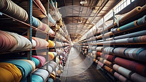 silk fabric textile mill