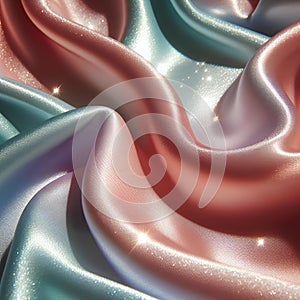 silk fabric textile satin abstract background.