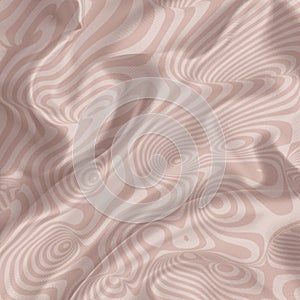 Silk fabric texture with geometric pattern. Many irregular folds. Abstract background best for luxury desing.
