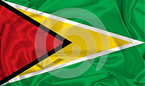 Silk Guyana Flag