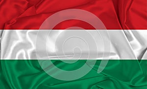 Silk Hungary Flag