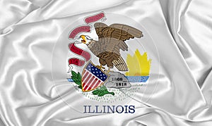 Silk Illinois State Flag