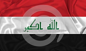 Silk Iraq Flag photo