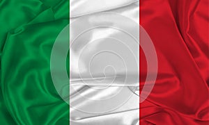 Silk Italy Flag