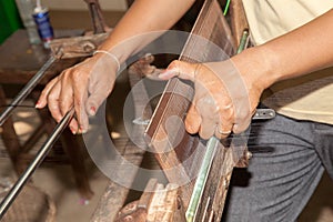 Silk making cambodia