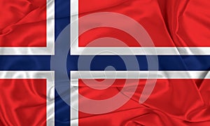 Silk Norway Flag