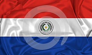 Silk Paraguay Flag photo