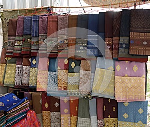 Silk for sale at Talat Sao