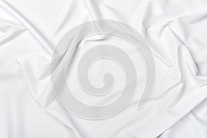 Silk satin fabric background. White elegant wavy fabric texture. Abstract background for your design