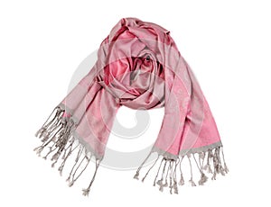 Silk scarf, isolate