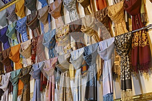 Silk scarves in the Grand Bazaar