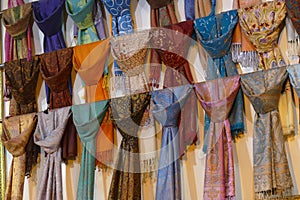 Silk scarves in the Grand Bazaar