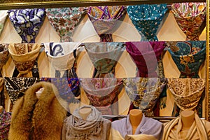 Silk scarves in the Grand Bazaar