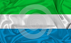 Silk Sierra Leone Flag