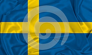 Silk Sweden Flag