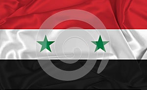 Silk Syria Flag photo