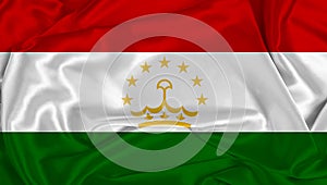 Silk Tajikistan Flag