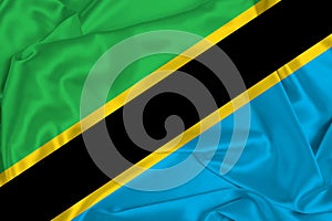 Silk Tanzania Flag