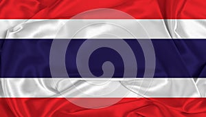Silk Thailand Flag