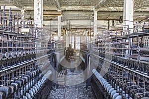 Silk thread factory floor