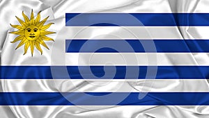 Silk Uruguay Flag