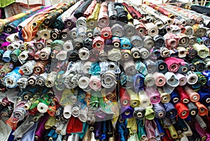 Silk in various colors