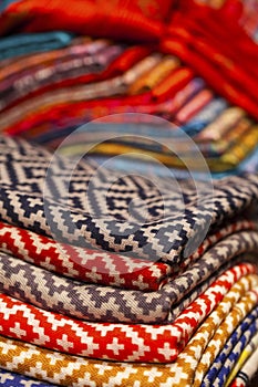 Silk and wool scarfs